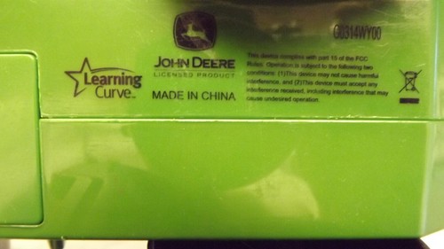 John Deere Flashlight Toy Light & Sounds Pop Up Hood Learning Curve 8 inches - Picture 3 of 6