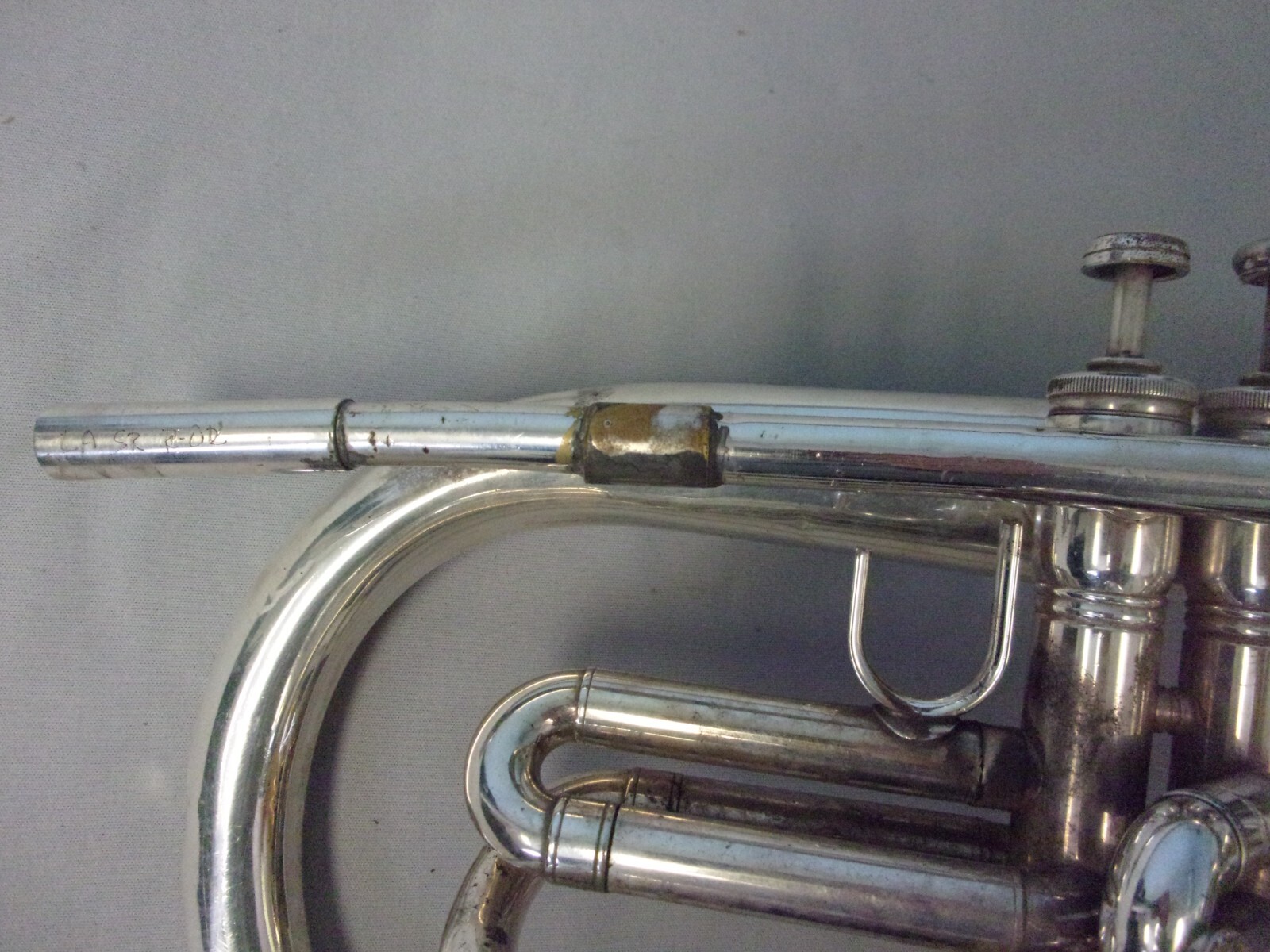 QUALITY! CONN 132E U.S.A. SILVER MARCHING MELLOPHONE + CASE eBay