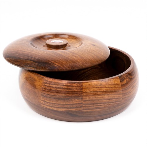 Chapati Keeper Classic: Sheesham Holz Roti Aufbewahrungsbehälter - zeitloses Design - Bild 2 von 6