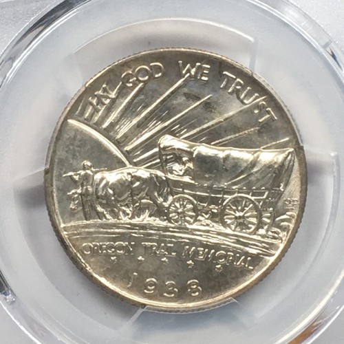 1938-S Oregon Trail Commemorative Half Dollar PCGS MS66 05XDC25 - Picture 4 of 4