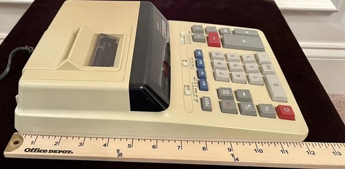 Casio DL-220A Calcolatrice Stampa 2 Colori Resistente con Inchiostro Rosso Nero Vintage - Foto 10 di 14