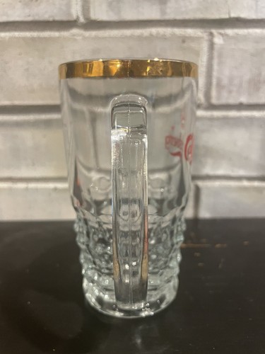 Carlsberg Small Gold Rimmed Beveled Glass Mug - Picture 4 of 6