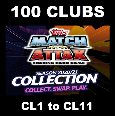 Match Attax 2020/21 20/21 Champions League 100 Clubs 