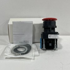 Allen Bradley 800H-FRXT6A4R 30mm Push-Pull Twist Release Red Mushroom Head