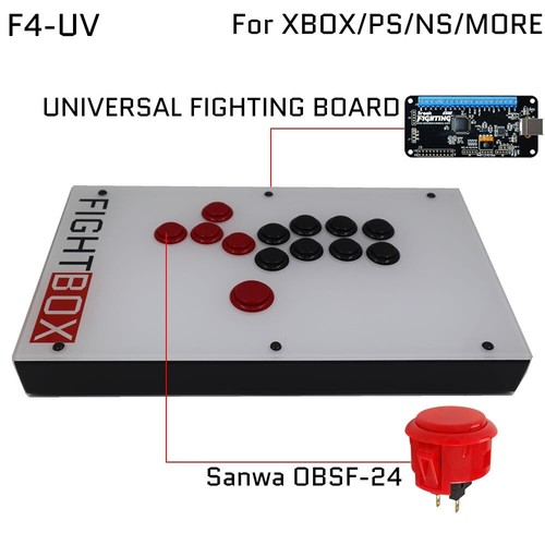 Fightbox F4 All Button Leverless Arcade Game Controller For PC/PS/Xbox/Switch - Picture 21 of 22