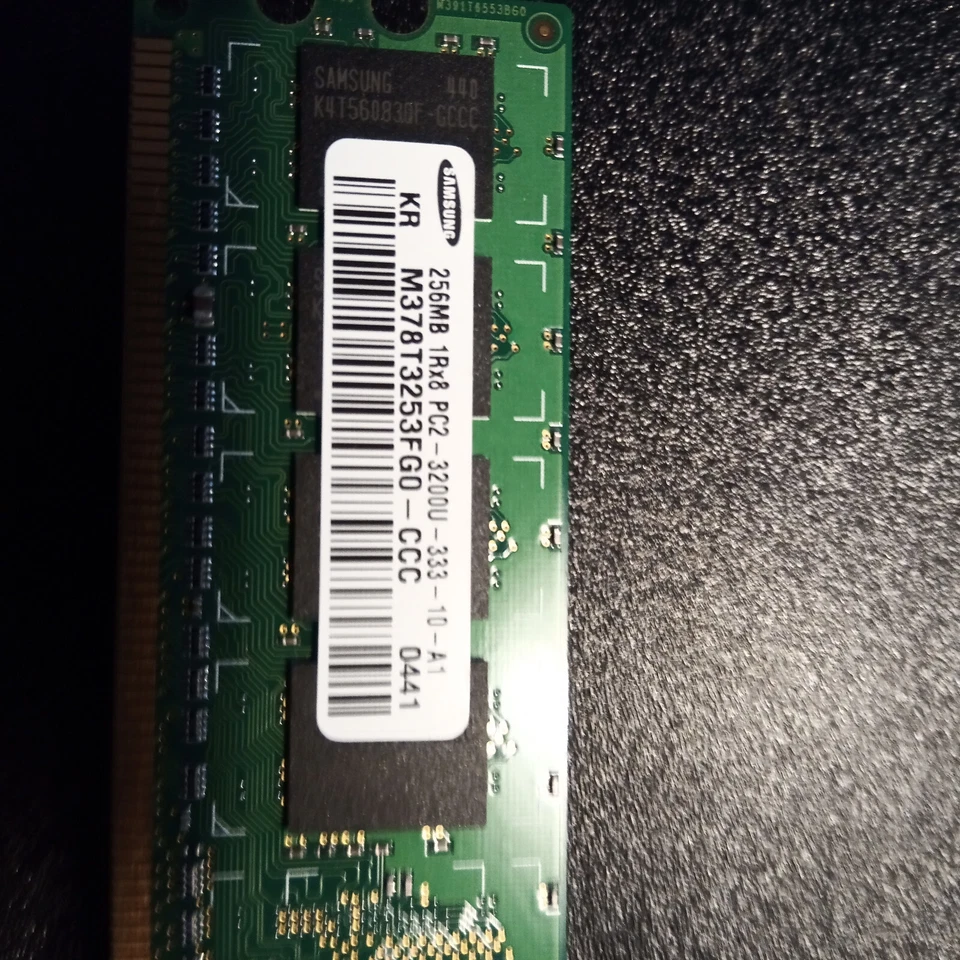 Samsung 256 MB PC2 - 3200U - 333 Memory (M378T3253FG0-CCC) - Image 2 of 2