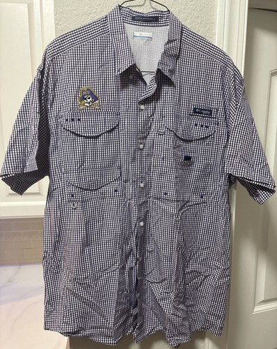 Columbia PFG Super Bonehead ECU East Carolina Pirates Button Down Size XXL