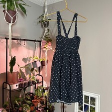 American Eagle Smocked Sundress Mini Dress Floral Print Casual Summer L