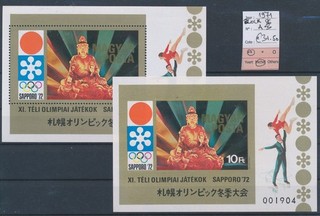 BV72414 Hungría 1971 Perf/Imperf Juegos Olímpicos Hojas MNH cv 31 5 EUR