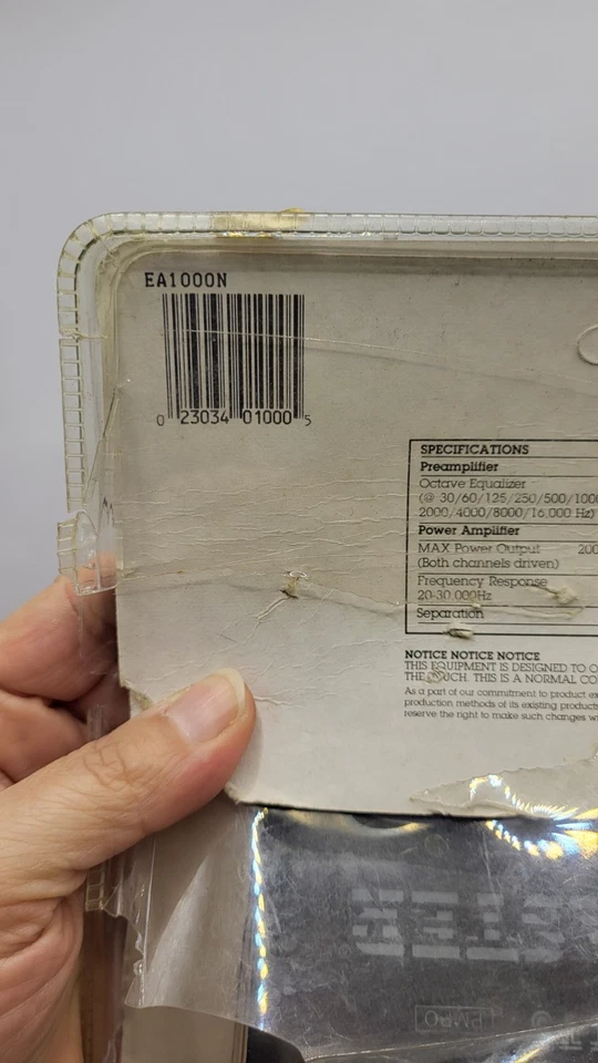 ROADMASTER EA1000N 200 Watt Amplifier Equalizer w/Fader Control NOB - Image 3 of 4