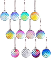12PCS Bling Zipper Pull Charms, Replacement Pulls for Bags, Jackets & Luggage