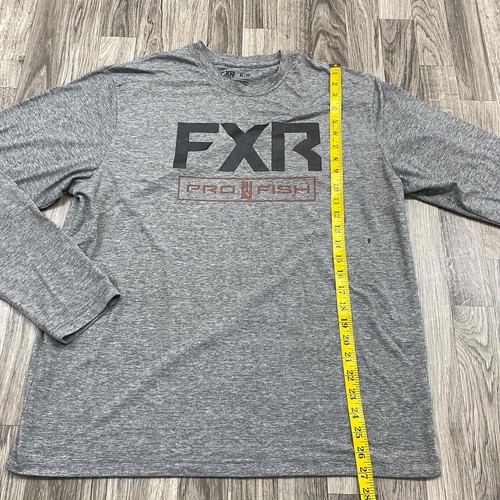FXR Pro Fish Maglione Grigio Stampa Grafica Motocross Pesca Camicia Uomo Taglia XL - Foto 8 di 8