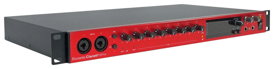 Focusrite Clarett+ 8Pre USB-C Audio Recording Interface, 8 Mic Preamps/JFET/ADAT - Image 2 of 4