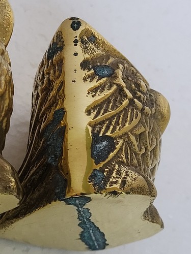 3-PC Set Solid Brass OWLS By Leonard Silver Mfg Co. Graduated Sizes W/Box, Korea - Afbeelding 13 van 22