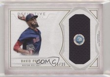 2019 Topps Definitive Collection Jumbo Relic 15/35 David Price #DJRC-DPR 6fs