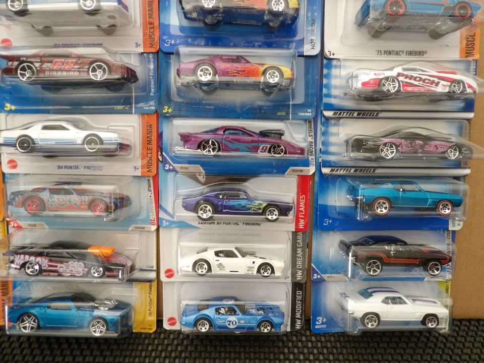 Hot Wheels Pontiac Firebird Pro Stock Hot Bird 67 73 77 84 Lot of 28 Cars FB2 - Image 4 of 4