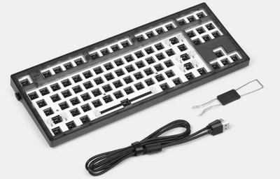 Flesports MK870 Barebones TKL Mechanical Keyboard Jet Black