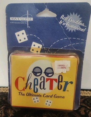 Cheater Ultimate Card Game Awesome Games Vintage 1995 Sealed NOS