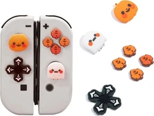 GeekShare Halloween Switch Accessories theme (orange, black, white) 
