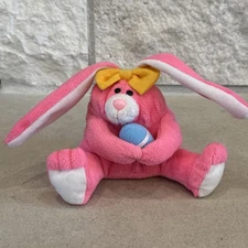 2Y) 1996 STUFFINS LUMPY'S BEAN BAG GANG PINKY BUNNY 4"