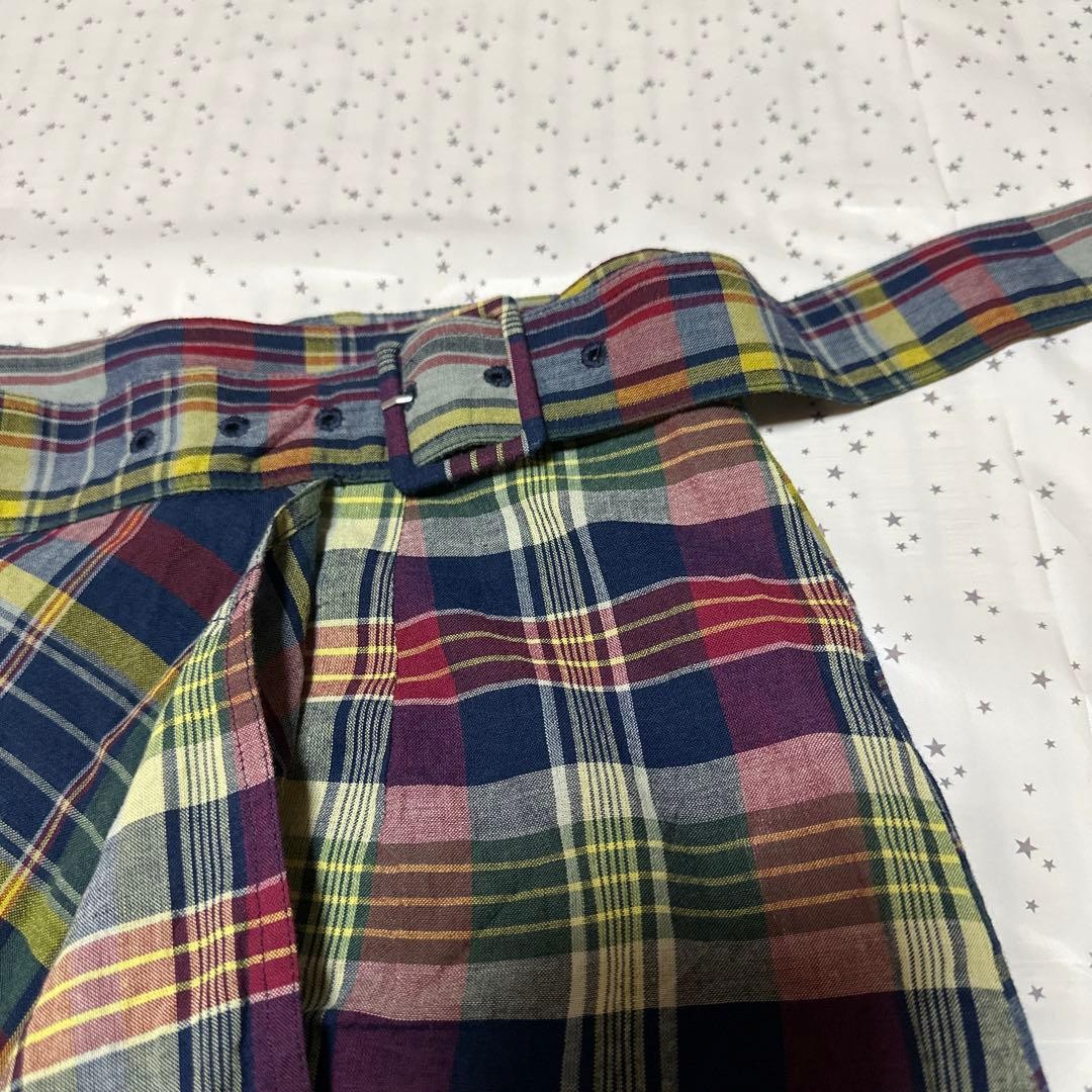 Ralph Lauren Madras Check Patchwork Asymmetric Sk… - image 5