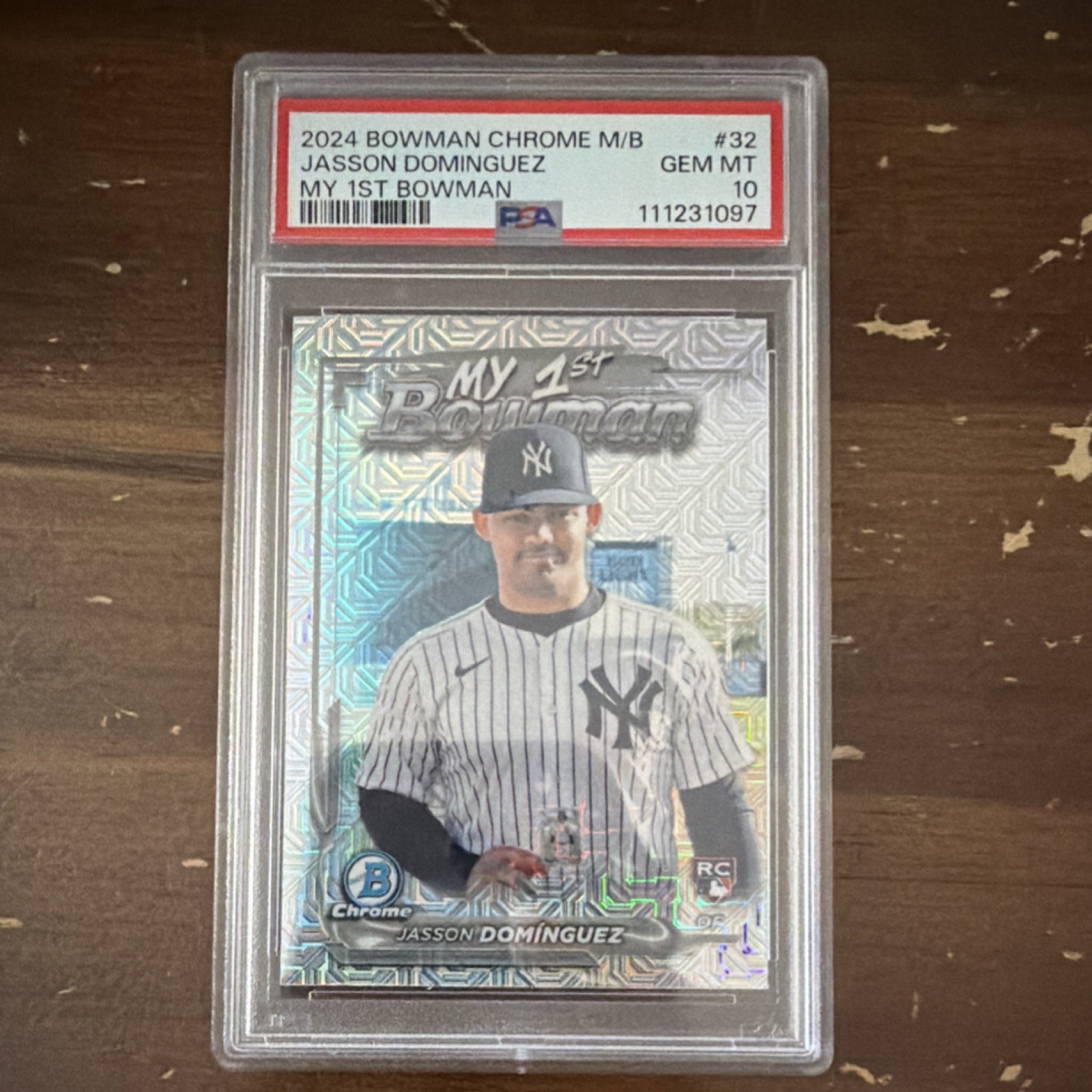Topps 2024 Bowman Chrome My 1st Bowman Jasson Dominguez Mojo Rookie PSA 10 M1B-…