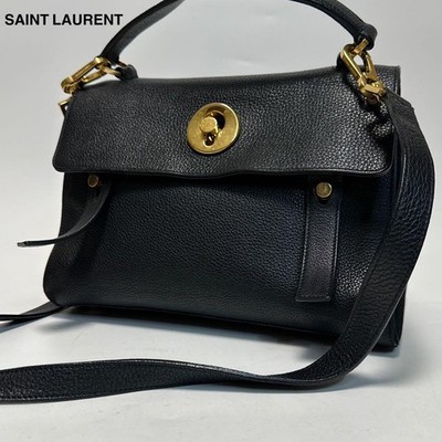 Yves Saint Laurent YSL Muse 2Way Shoulder Bag Handbag 2way Leather 