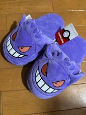 Pokemon Gengar Slippers Room Shoes 23-25cm 9-10in Soft Plush Indoor Footwear