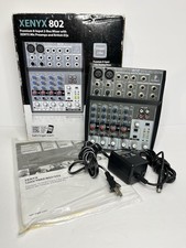 Mixer Behringer Xenyx 802 8 ingressi 2 bus con manuale con cavo alimentazione uso leggero TESTATO