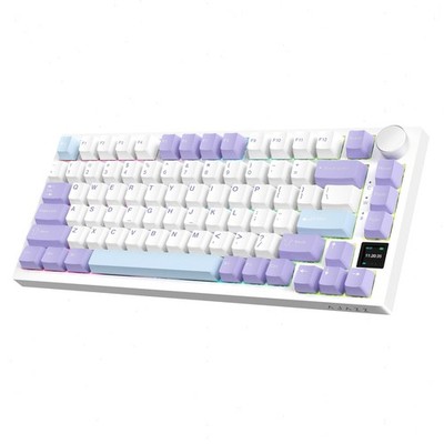 AJAZZ AK820 Pro Wireless Gaming Keyboard With TFT Display&Knob 2.4G/BT/USB RGB