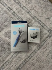 Harry's Razor Handle Plus 5-Blade Replacement Cartridge Pack