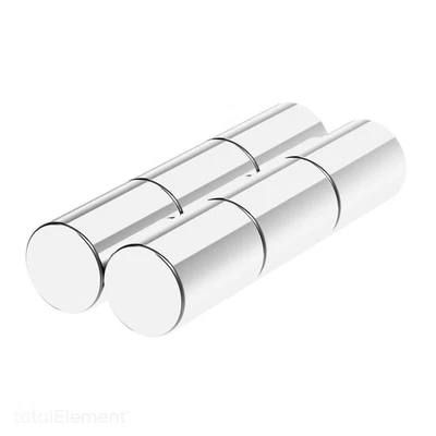1/2 x 3/4 Inch Strong Neodymium Rare Earth Cylinder Magnets N52 (6 Pack) - Image 1 of 2
