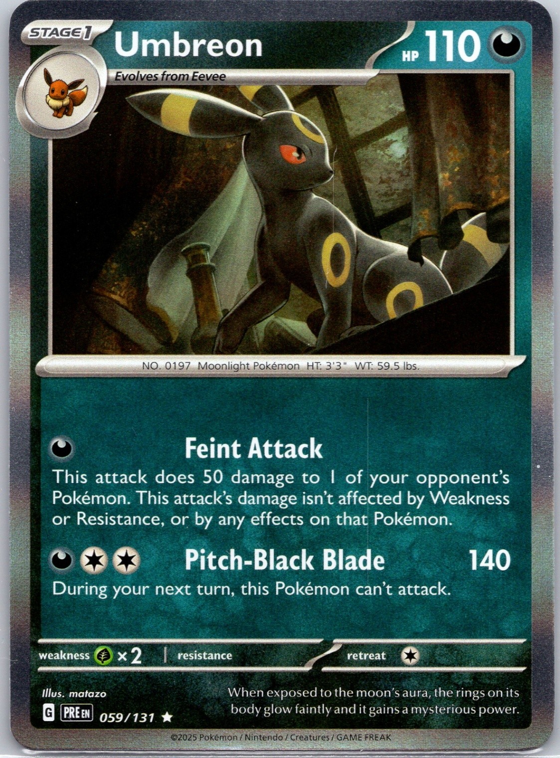 Umbreon Holo SV: Prismatic Evolutions #059/131 NM