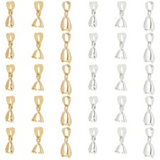 Pinch Clip, 120 Pieces 6 Styles Pinch Clip Bail Clasp Dangle Charm Bead Penda...
