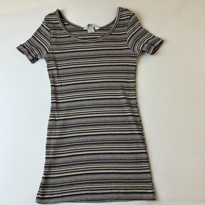 Vintage Express Dress Womens Small Striped Short Sleeve Ribbed 90s Made USA | eBay Vintage Express Dress Womens Small Striped Short Sleeve Ribbed 90s Made USA | eBay