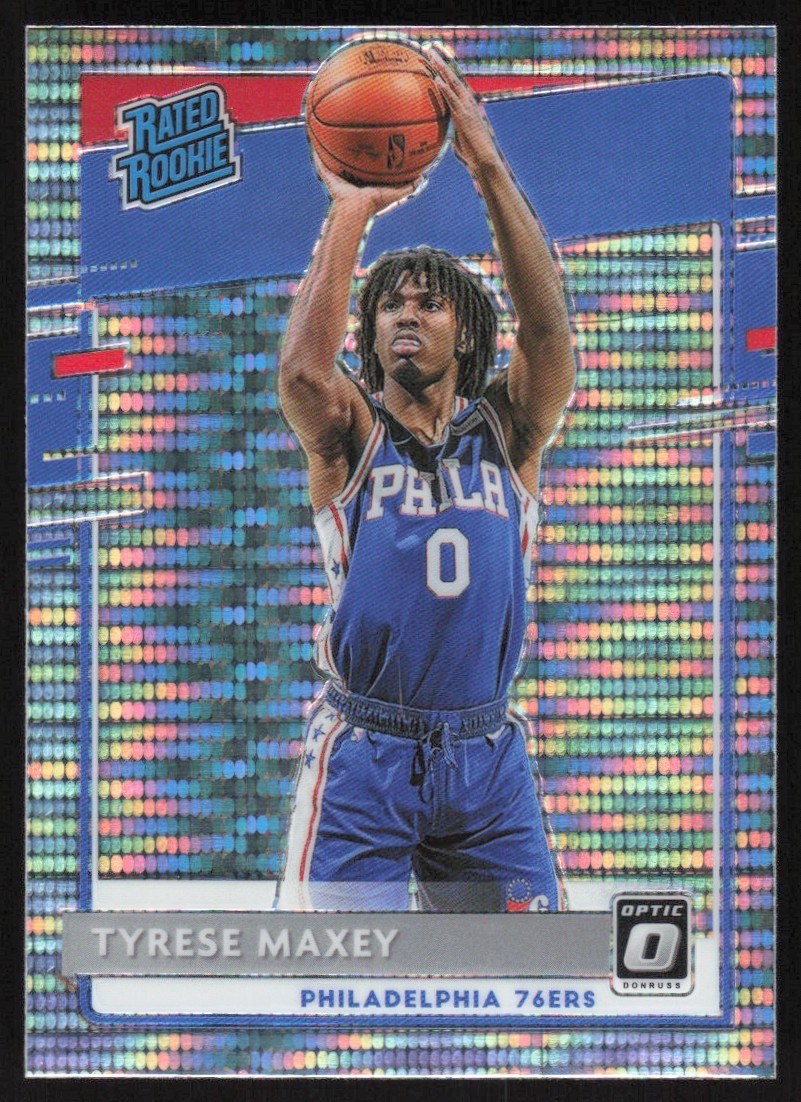 2020-21 DONRUSS OPTIC PULSAR TYRESE MAXEY RC PHILADELPHIA 76ERS #171