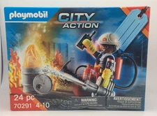 PLAYMOBIL 70291 City Action Fireman Firefighter 24 Pieces Age 4-10 Fireman
