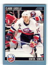 Claude Loiselle 1992 NY Islanders Card