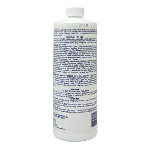 Pool Mate 1-2702 Liquid Swimming Pool Filter Cleaner, 1-Pack