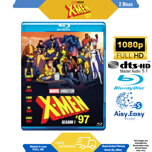 X-Men ’97 TV Series 2024 Animation Action Adventure Drama Region Free Blu-ray