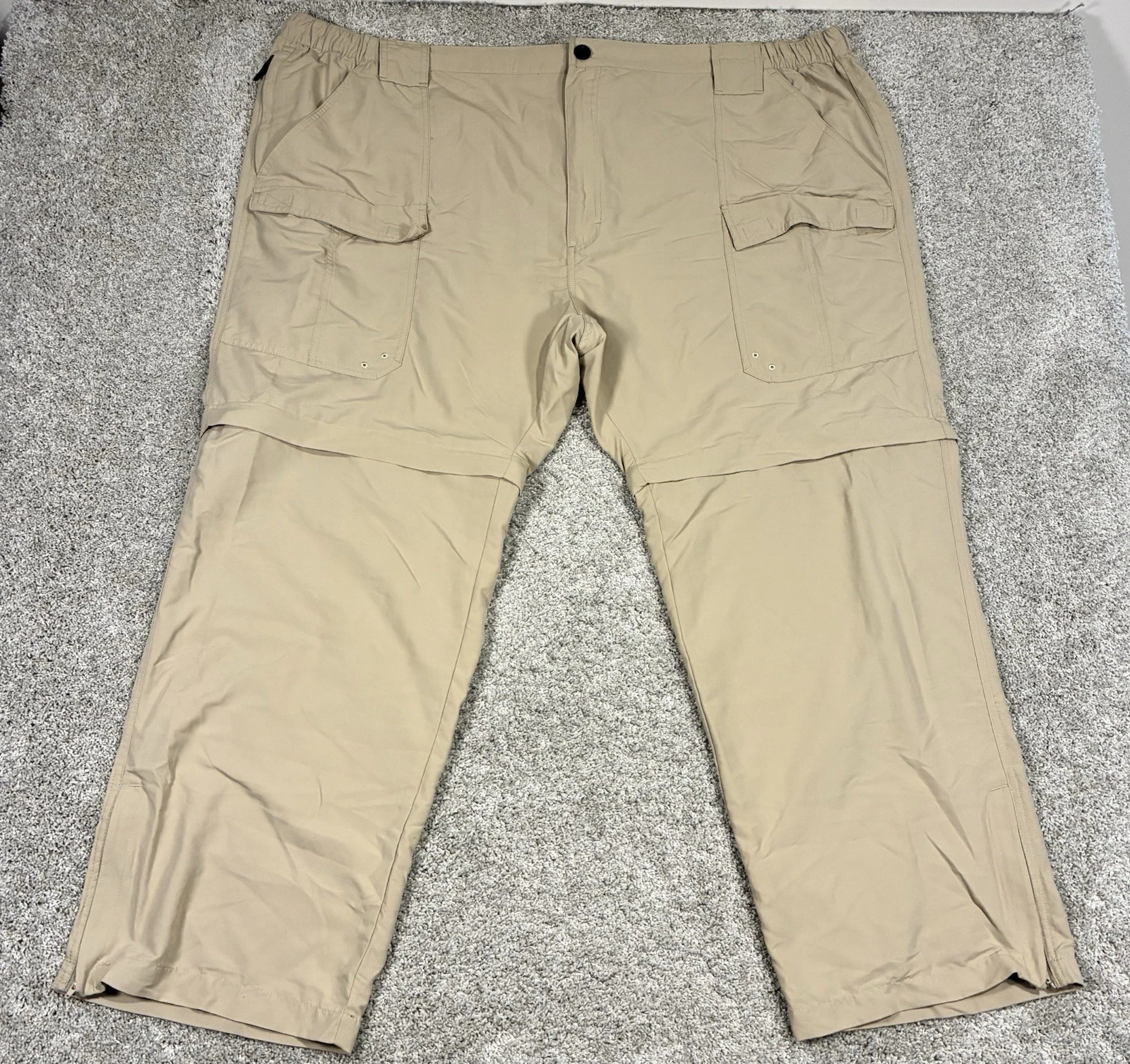 Worldwide Sportsman Convertible Cargo Pants Men’s 4XL (52x30) Beige Fishing