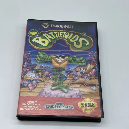 Battletoads (Sega Genesis, 1991) Fully TESTED and Working AUTHENTIC Cartridge