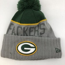 Green Bay Packers New Era Knit Hat On Field Sideline Beanie Hat Fleece Cap USA