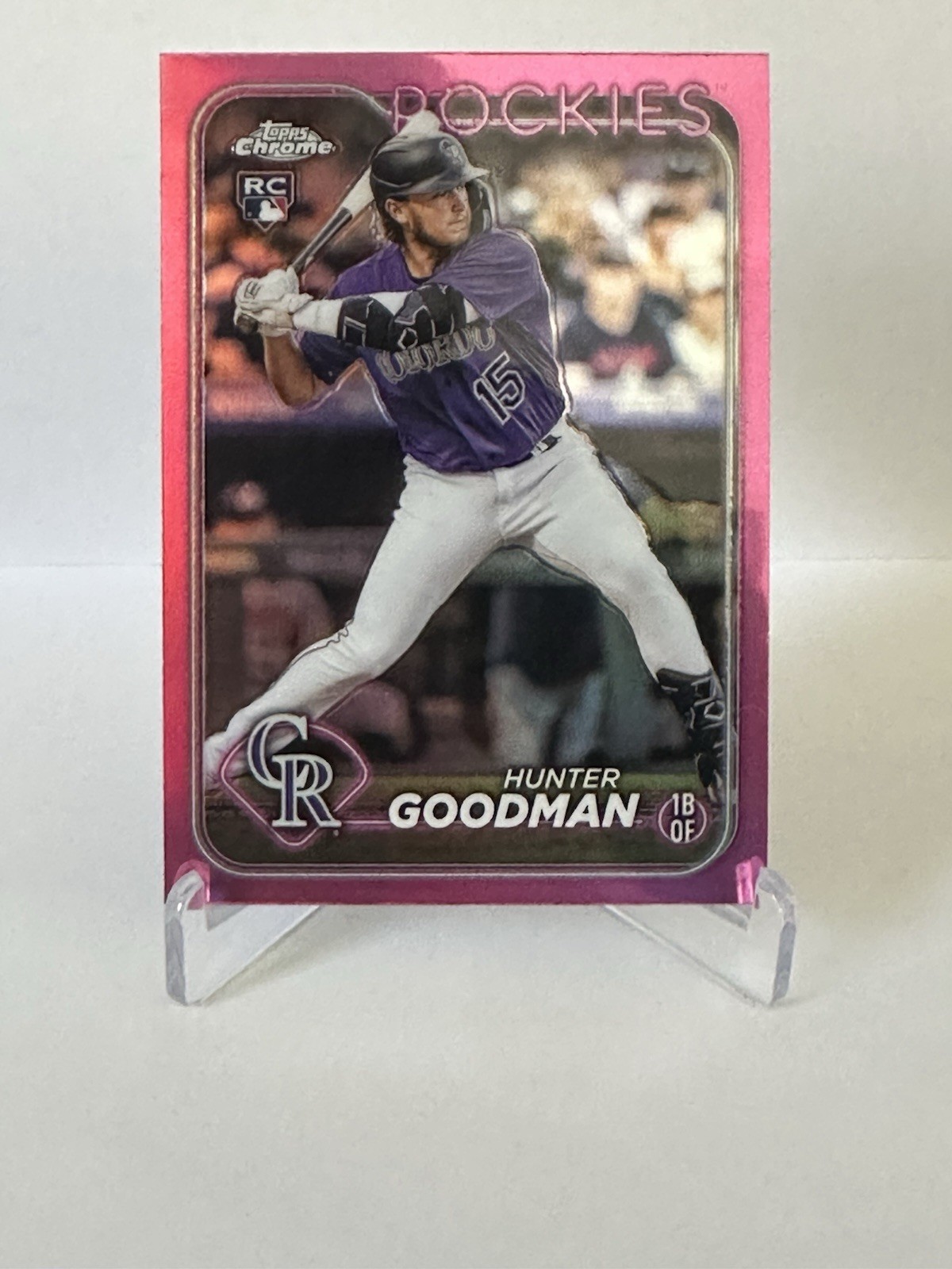 2024 Topps Chrome - Hunter Goodman #99 Pink Refractor (RC)