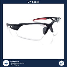 Sleek Anti-Fog Clear Lens Safety Glasses High Impact Protective Eyewear Qty 1