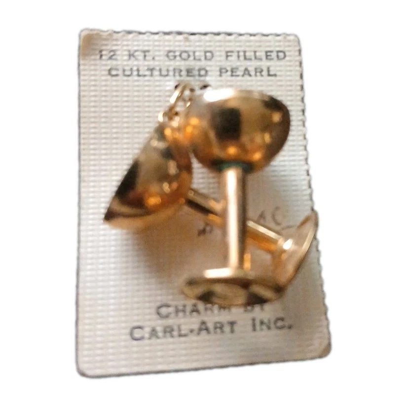 Nuevo de Lote Antiguo Años 70 Cáliz Gafas Pulsera Dije Por Carl Art Inc. 1/20 GF 12k Foto 2 de 4