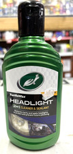 TURTLE WAX HEADLIGHT PLASTIC LENS RESTORATION POLISH REMOVES YELLOW HAZE