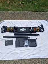 Resistance Bands Bench Press w/ 38" 2pc Bar Home Workout Adjustable Resistance