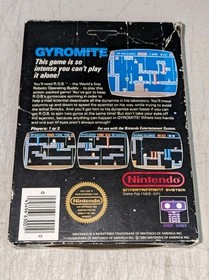 Gyromite (NES Nintendo) Complete, Manual, Box. 5 Screw. Authentic. Tested