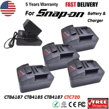 Battery For Snap on 18V 4Ah CTB8185 CTB8187 CTB7185 Charger CT7850 CTC720 CT9075